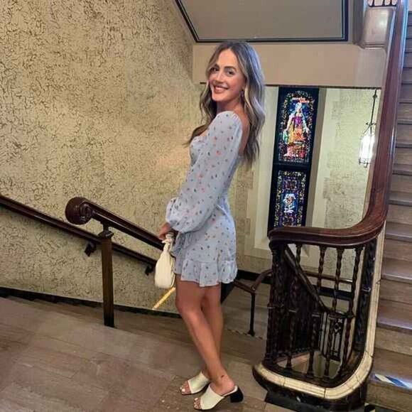 Reformation Cammi Dress in Beau - Picture 3 of 16